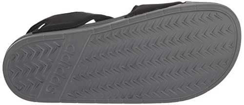 adidas Unisex Adilette Sandal, Black/Grey/Black, 4 US Men4