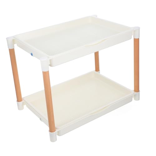 CIMAXIC Vassoio per Germinazione A Doppio Rack per Coltivazione di Microgreens Vassoio Griglia A Rete per Semi Vivaio di Avviamento Fagioli Grano