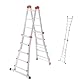 Teleskopleiter Hailo M80 aus Aluminium, multifunktionale Schiebeleiter