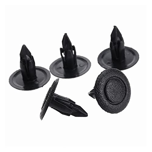 Clips para parachoques de coche de 6mm, grapas de sujeción para puertas y cubiertas, 50 unids