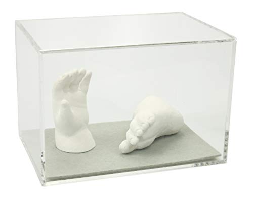 Lucky Hands Vitrine en Verre Acrylique (15 x 15 x 20 cm, Gris)