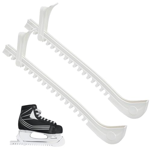 Cisolen 1 Pair Ice Skate Guards Ice Skate Blade Covers Figure Skate Guards with Adjustable Buckle for Ice Hockey Figure Skating Skate Accessories