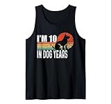 Photo Gallery io sono 10 in dog years funny 70th birthday vintage 70 anni canotta Photo Gallery io sono 10 in dog years funny 70th birthday vintage 70 anni canotta