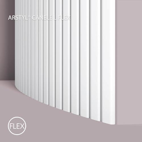 Panneau mural CANELE L FLEX pour habillage de mur courbe