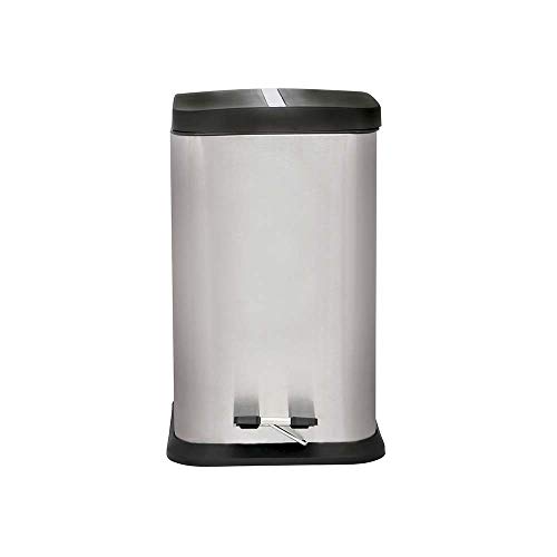 Lixeira Quadrada Jaspe, Mor, 12 Litros