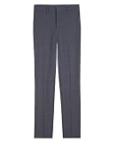 Arrow 1851 Boys' Little Aroflex Stretch Flat Front Dress Pant, Gray, 4