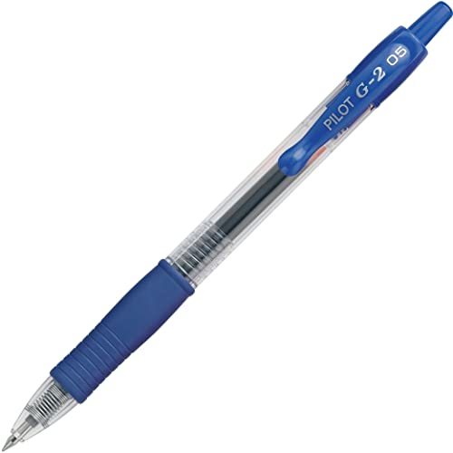 Pilot G2 Premium Refillable & Retractable Rolling Ball Gel Pens, Extra Fine Point, Blue Ink, 12-Pack (31003) #TOP23