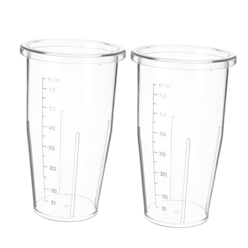 Operitacx 2 Vasos De Repuesto para Licuadora Vasos Graduados De 650 Ml Compatibles con Varias Licuadoras para Preparar Batidos
