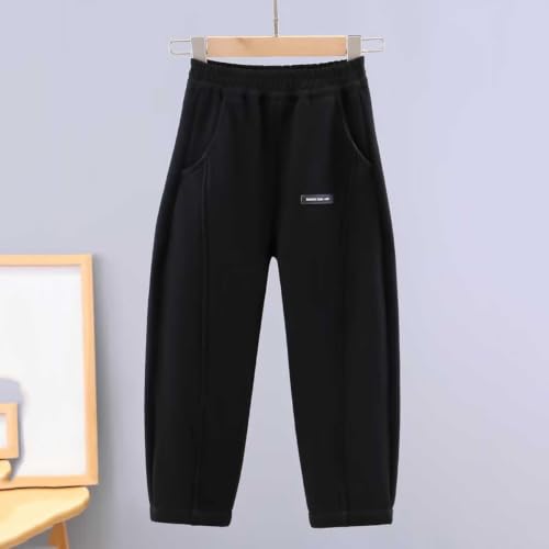 Boys Wide Leg Sweatpants Casual Baggy Elastic Waist School Jogger Pants - image 7