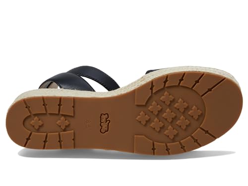 Coach Mocassim feminino Katherine Signature C Canvas Espadrille, Preto, 34