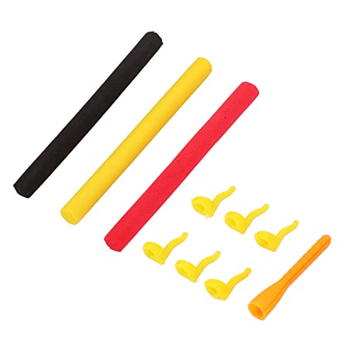 Drfeify EVA Foam Fishing Zig Rig Kit, 2.76-Inch Sticks, Carp Bait Aligner Set with 3 Foam Sticks, 6 Sleeves, Hook Aligner for Pond River Fishing