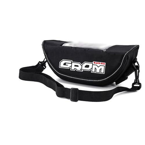 Sac sacoche guidon moto Grom étanche pour protéger vos affaires de la pluie