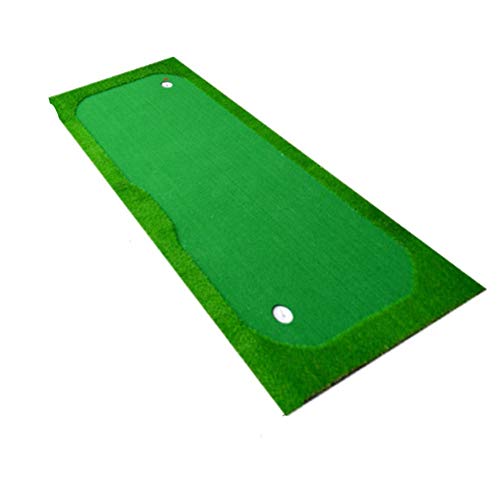 ChengBeautiful Estera de Golf Golf de Interior Green Green Portátil Green Golf Putter Pad Práctica Profesional Green Golf Simulator Training Pad Equipo Auxiliar Verde Interior Cover