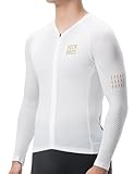 ROCKBROS Fahrradtrikot Langarm Herren, Atmungsaktiv Schnell Trocknend Fahrradbekleidung Mit 3...