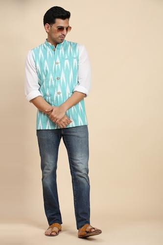 Image of SKAVIJ Men's Casual Nehru Jacket Business Vests Lightweight Waistcoat Slim Fit Suit Vest