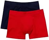 Lacoste Herren 5H3378 Boxershorts, Marine Rouge, M (2er Pack)