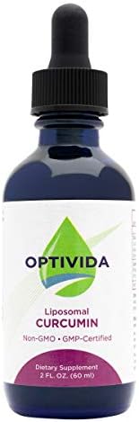 Optivida Health — Liposomal Curcumin — Turmeric Curcumin Supplement for Inflammatory Response; Joint, Brain, and Heart Health — 100 mg - 60 mL