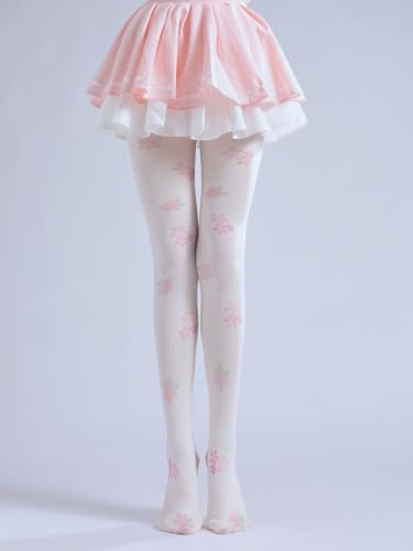 Image of Sahabowi Women's Sheer Tights, Digital Print Designs Stockings