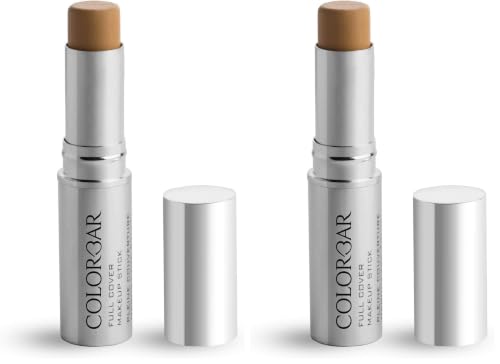 Image of Colorbar Full Cover Matte Finish Make Up Stick (Warm Beige, 9g) |Moisturizes | Brightening | Medium Coverage | Smooth, matte finish (Pack of 2)