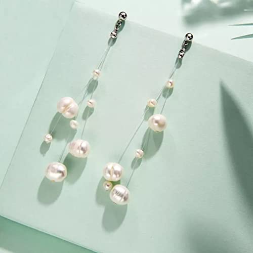 Boucles d'oreilles perles d'eau douce pour un mariage ou une soirée - 2