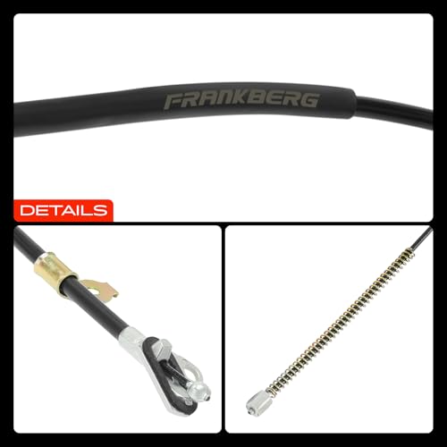 Frankberg Handbremsseile Hinten Rechts Kompatibel mit C1 PM PN 1.0L 1.4L 2005-2014 107 PM PN 1.0L 1.4L 2005-2014 Aygo B1 1.0L 1.4L 2005-2014 Replace# 46420-0H010