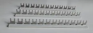 SELVO 12 WAY MCB FORK TYPE COPPER BUSBAR WITH PVC SHELL (210 X 17 X 1.2 in MM, 6)