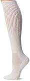 Thorlos Womens AMX Fitness Thick Padded Slouch Sock, White, Medium