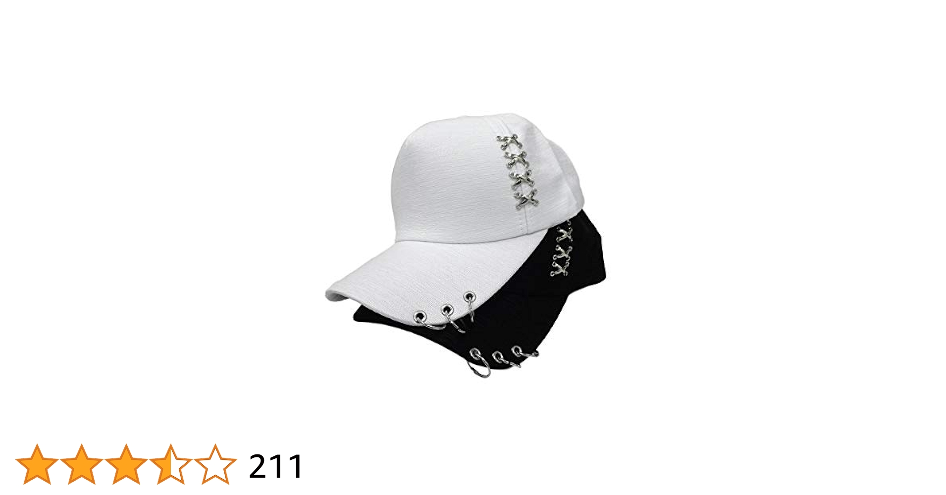 Amazon.co.jp: 帽子 2個セット キャップ つば リング ピアス