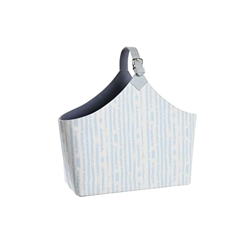 DKD Home Decor Revistero 49 x 17 x 45 cm Azul Blanco Mediterráneo