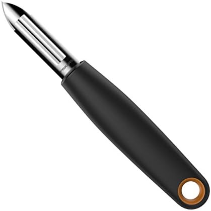 Fiskars Functional Form Skrobaczka do Warzyw, Czarny, 18 cm