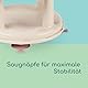Bebeconfort Drehbarer Badewannensitz, Badewannensitz, Ergonomisch, 6 Monate bis 12 Monate, 0-10 kg, Beige