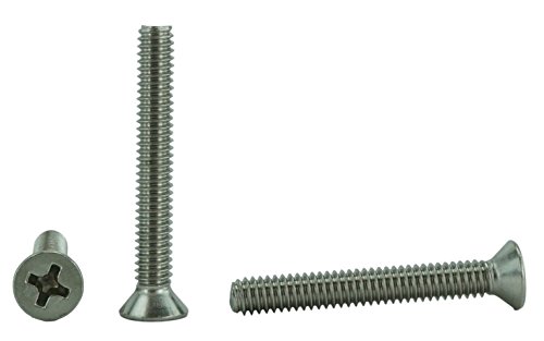 Vis à tête plate 8-32 inox anti-rouille pour réparer sans blocage