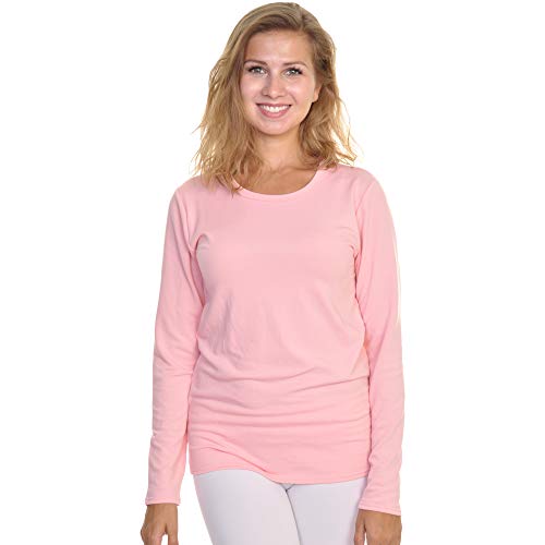 Angelina Women's Fleece Lined Long Sleeve Thermal Top, T7915_D_XL