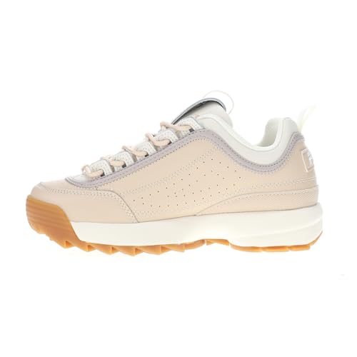 Fila Women's Disruptor II Premium Shoes, Brazilian Sand/Gardenia/Goat, 8 M3