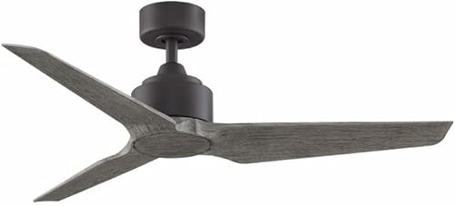 Miniatura 8 de Fanimation TriAire Custom - Ventilador de techo de 3 aspas, 12.42 pulgadas de alto y 48 pulgadas de ancho, acabado blanco mate, color blanco mate