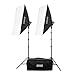 Fovitec StudioPRO - 2x 24"x36" Softbox Lighting Kit w/ 4200 W Total Output - [Pro][Includes Stands, Softboxes, Socket Heads, 10x 85W Bulbs]