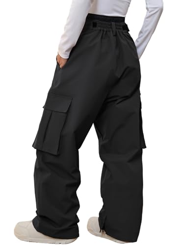 YEEFINE Men and Women's Snow Snowboard Pants Loose Fit Insulated Waterproof Unisex Baggy Cargo Ski...