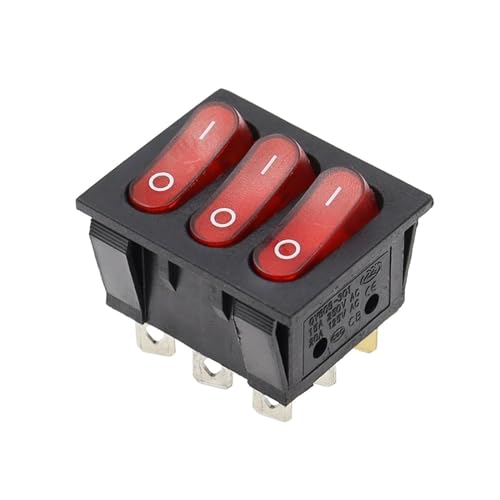 Interrupteur à bascule KCD3-303 triple commande AC 250V 15A 20A 125V - 5