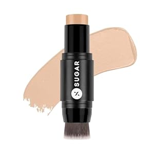 Ace Of Face Foundation Stick with Brush | Lasts 24hrs | Full Coverage Foundation for Women | Panstick | Waterproof & Matte | 7gm (Mini) 35 Frappe