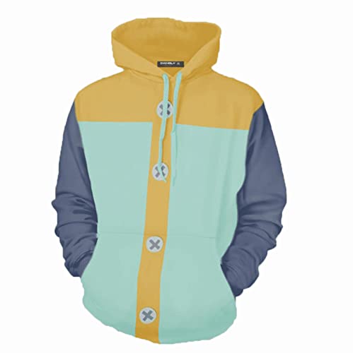 East-hai-buy Los Siete pecados Capitales Sudadera con Capucha Cosplay The Seven Deadly Sins Sudadera Traje de Cosplay Abrigo de Chaqueta con Estampado 3D Cover