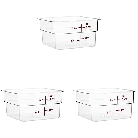 Hygiplas 12364 Polycarbonate Square Storage Container Cover