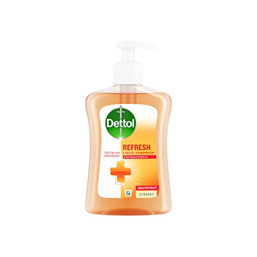 Dettol Moisture Anti Hand Wash Soap Dispensing Pump, 250 ml, Grapefruit, 1 Count