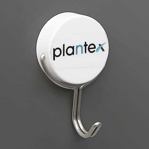 Image of Plantex Stainless Steel Magnetic Rotating Hook for Bathroom /Cloth Hanger /Towel Hanger Hook for Behind Door -Pack of 1 (White)