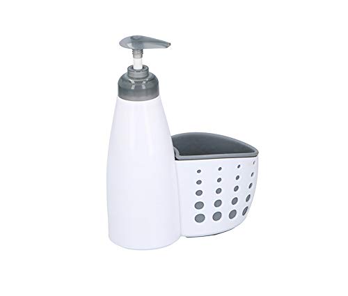 Invero - Dispensador de jabón con Soporte Organizador de Esponja para cocinas,...