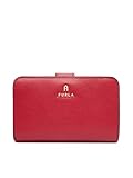 - Dieci scomparti interni per carte di credito e documenti - Ampio scomparto per banconote e ricevute - Quattro tasche laterali - Tasca porta monete interna con zip - Mini lettering Furla con logo Arco punzonati sul davanti