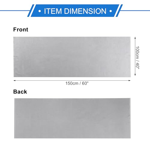 VekAuto Headliner Fabric 40" L x 60" W Interior Trim DIY Roof Repair Replacement for Car Truck RV SUV Boat Automotive Suede Fabric Dark Gray by VekAuto - Image 4