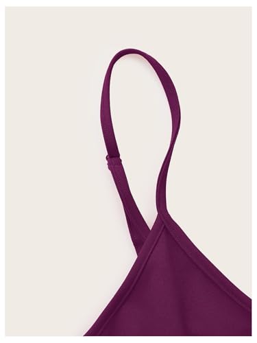 Image of WDIRARA Women's Plus Size Spaghetti Strap Sleeveless Flared Hem A Line Cami Dress