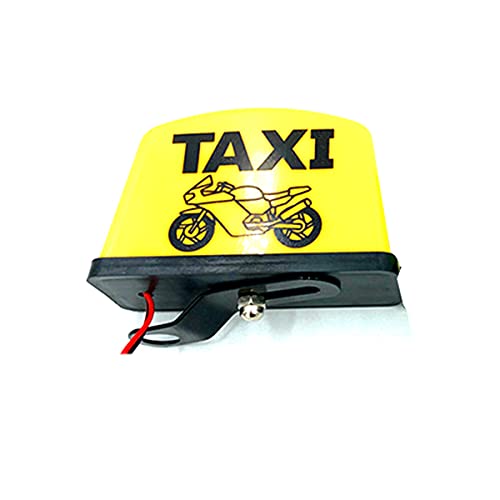 GOZAR 12V Moto Signe LED Lumière LED Taxi Signe Indicateur Lumineux Pièces De Décoration - Jaune Cover