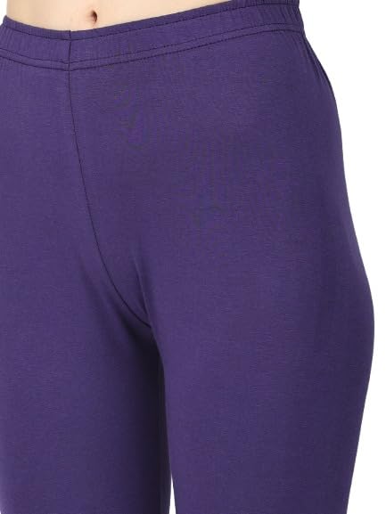 Image of Robinbosky Premium Stretchable Cotton Ankle Legging for Women | Suitable for Formal wear & Casual wear | High-End Elastic Makes The Leggings Squat Proof and Durable for Travel, Yoga, & Workout.