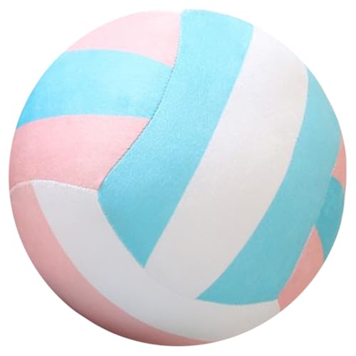 NOLITOY Almohada de Peluche Voleibol Grande 22 Cm Diámetro, Suave Algodón PP, Color, Juguete Decoración para Dormitorio y Obsequio para Jugadores y Amantes del Voleibol
